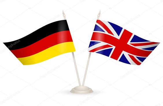Znalezione obrazy dla zapytania flaga anglii i niemiec